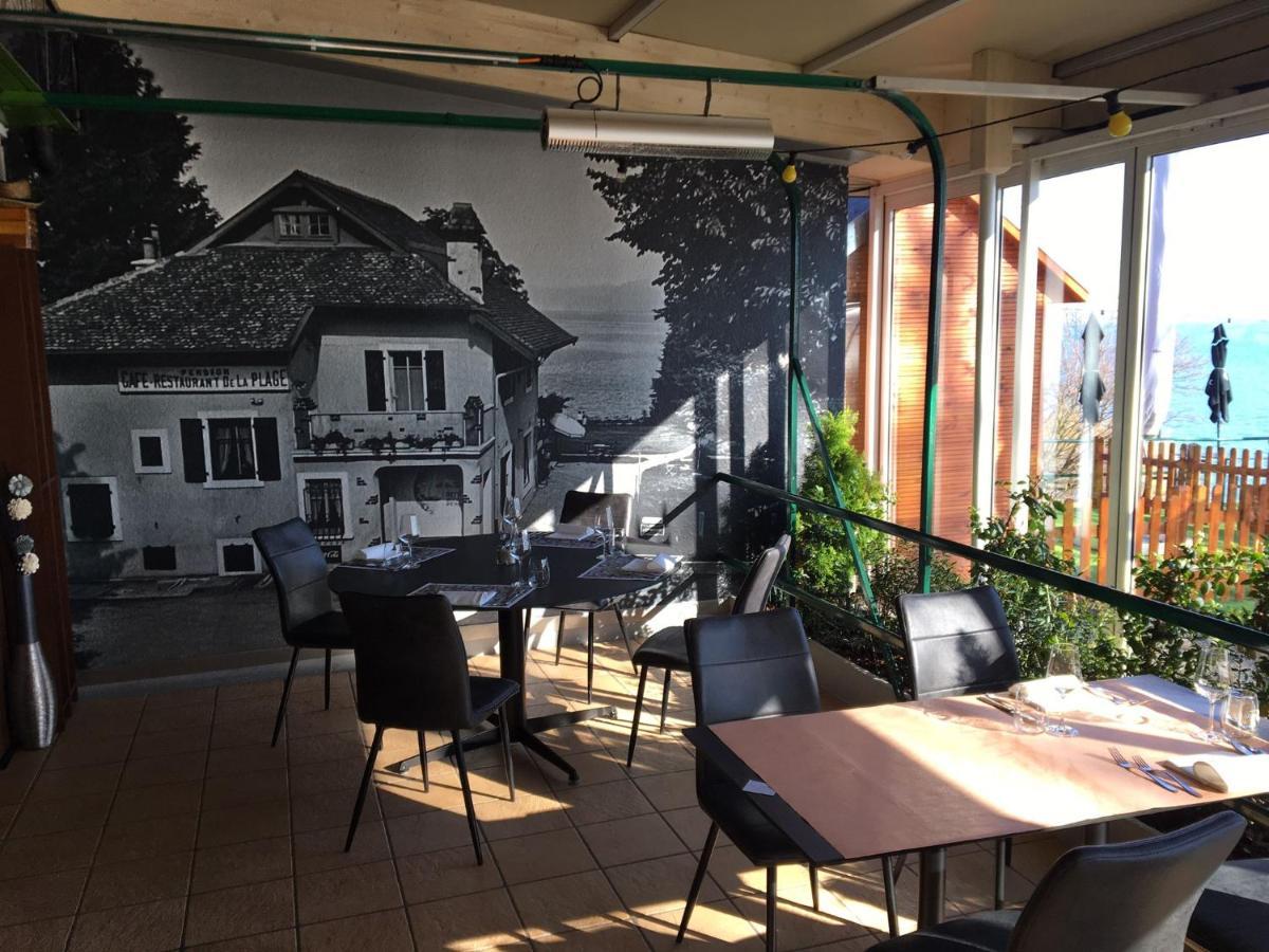 Hotel Restaurant De La Plage Gland Kültér fotó
